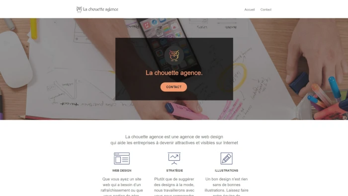 aperçu du site web La chouette agence