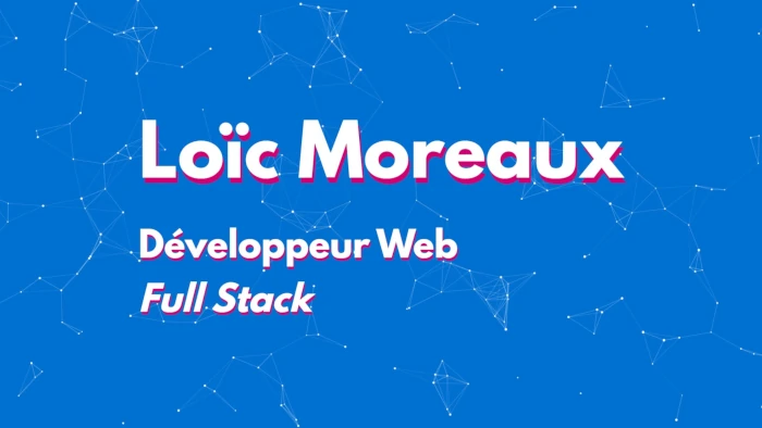 aperçu du site web Loïc Moreaux